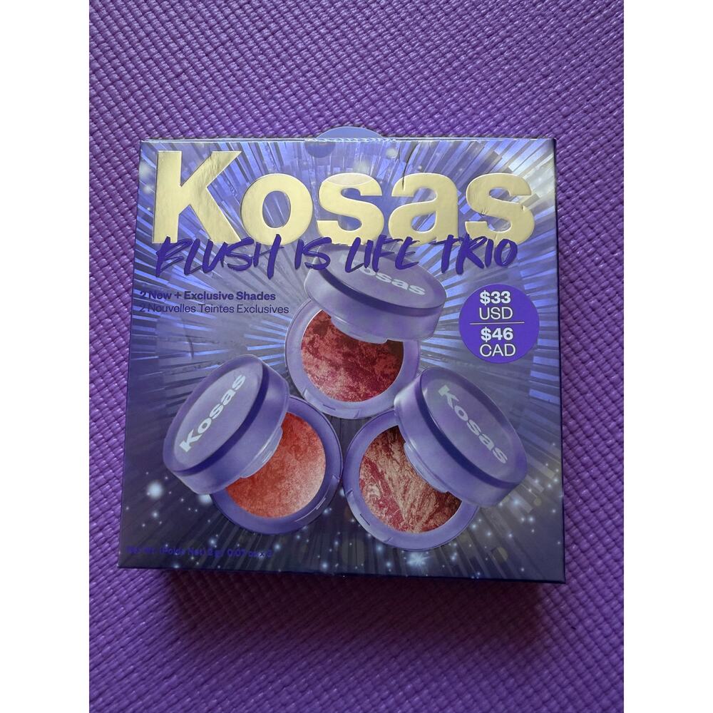 KOSAS Mini Blush is Life Trio Set Dare, Spellbound, Euphoria NEW SEALED
